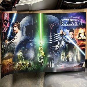 Stars Wars Galaxy Poster 2019 Journey Rise of Skywalker NEW (great characters)!
